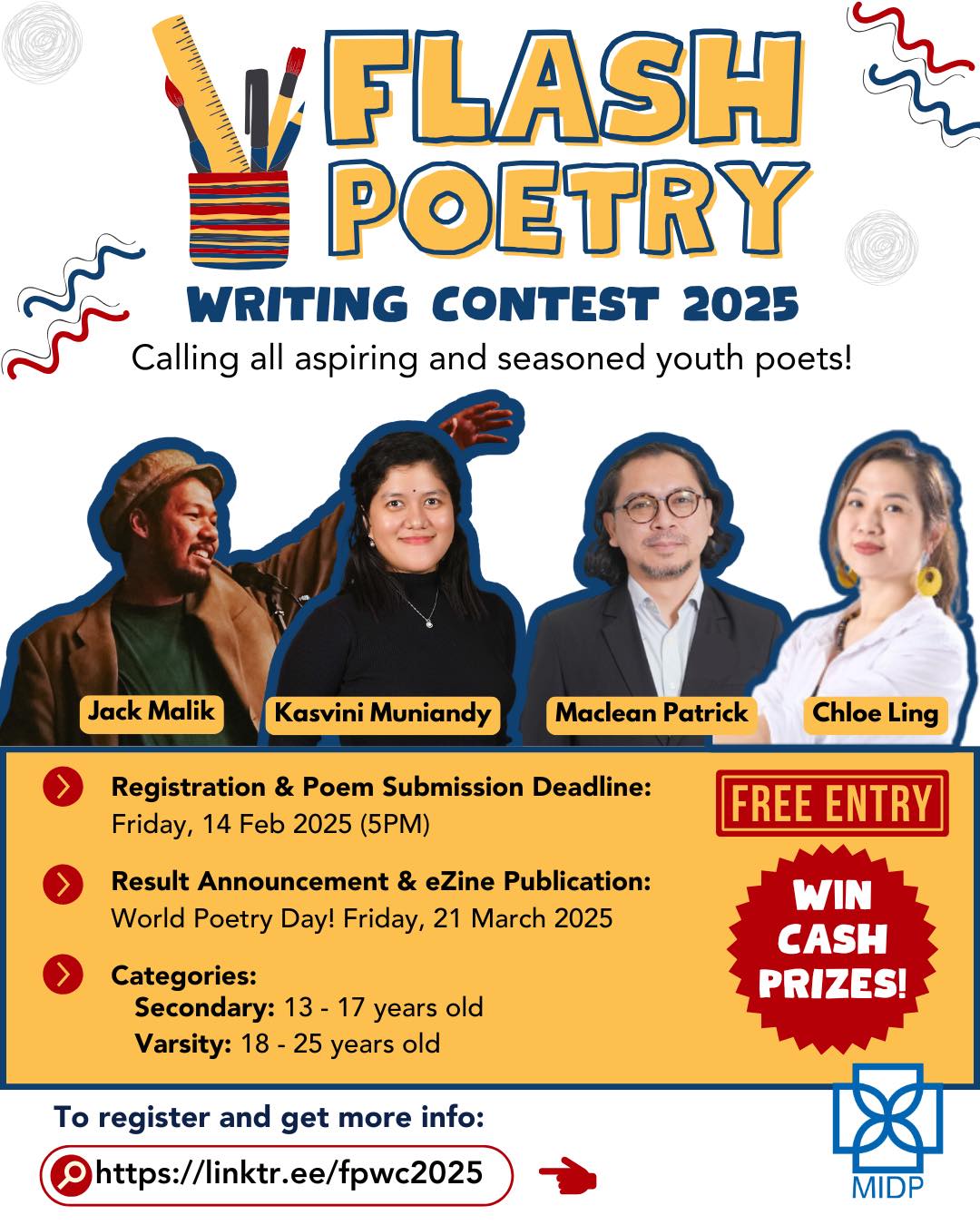 Flash Poetry Writing Contest 2025 Malaysian Institute for Debate and